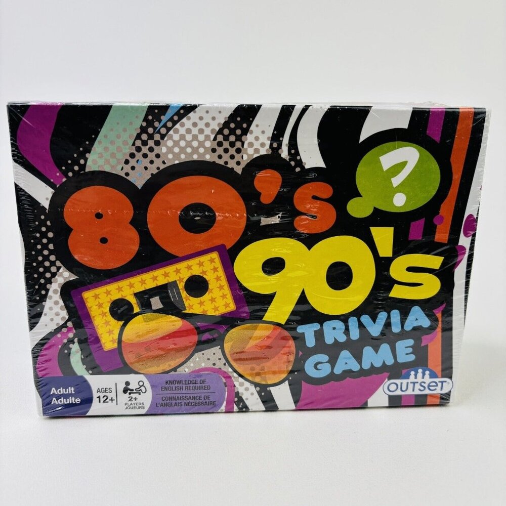 80's 90's Trivia Outset Media Includes 220 Cards 2018 Factory Sealed Box
